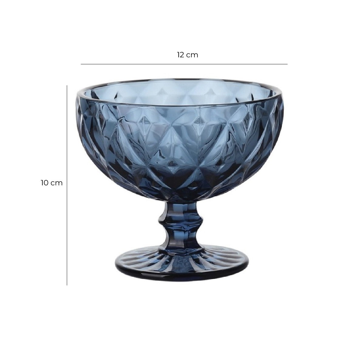 Set 6 Copas Helado Azul 300Ml Imahe