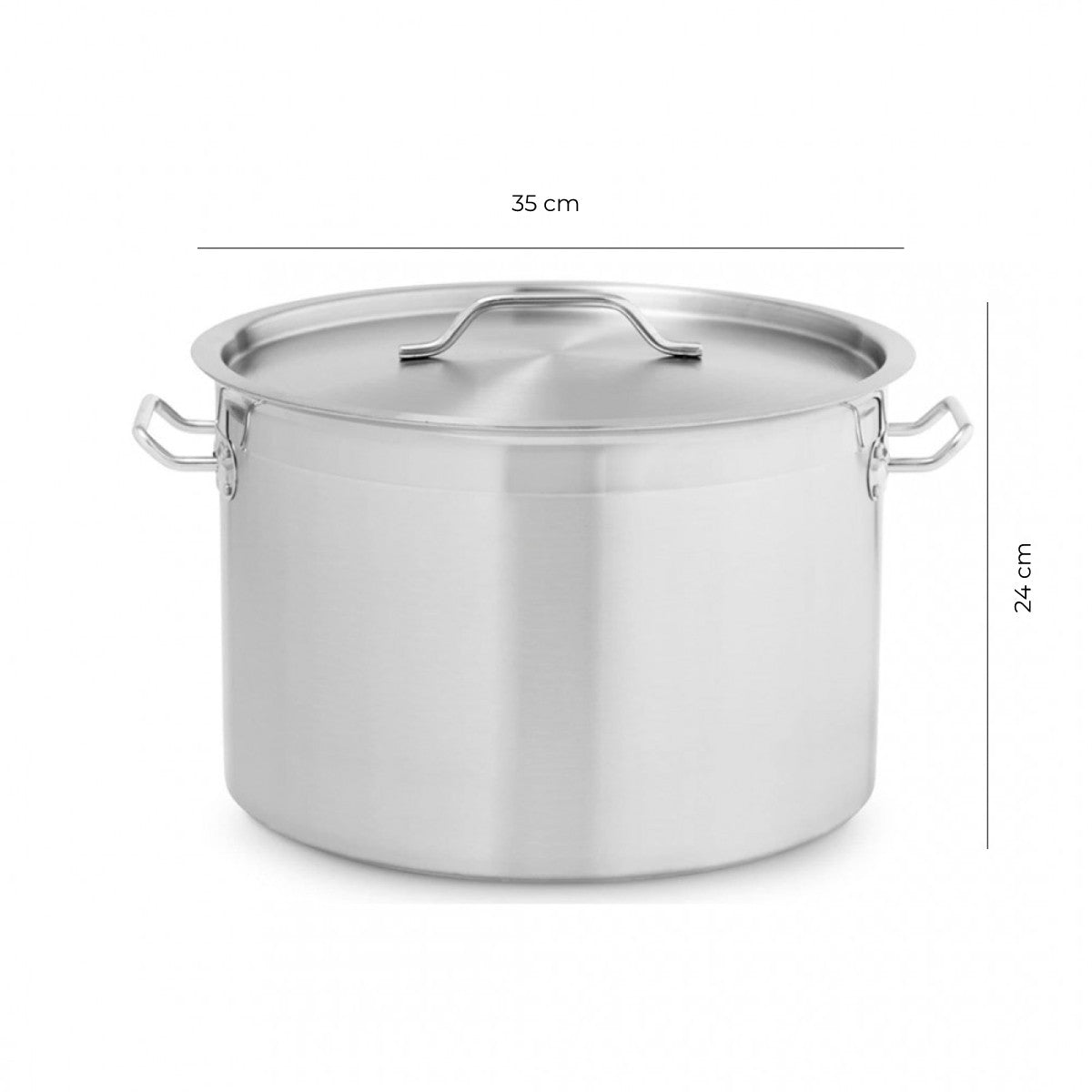 Olla Con Tapa Acero Inoxidable Capacidad 24 Litros