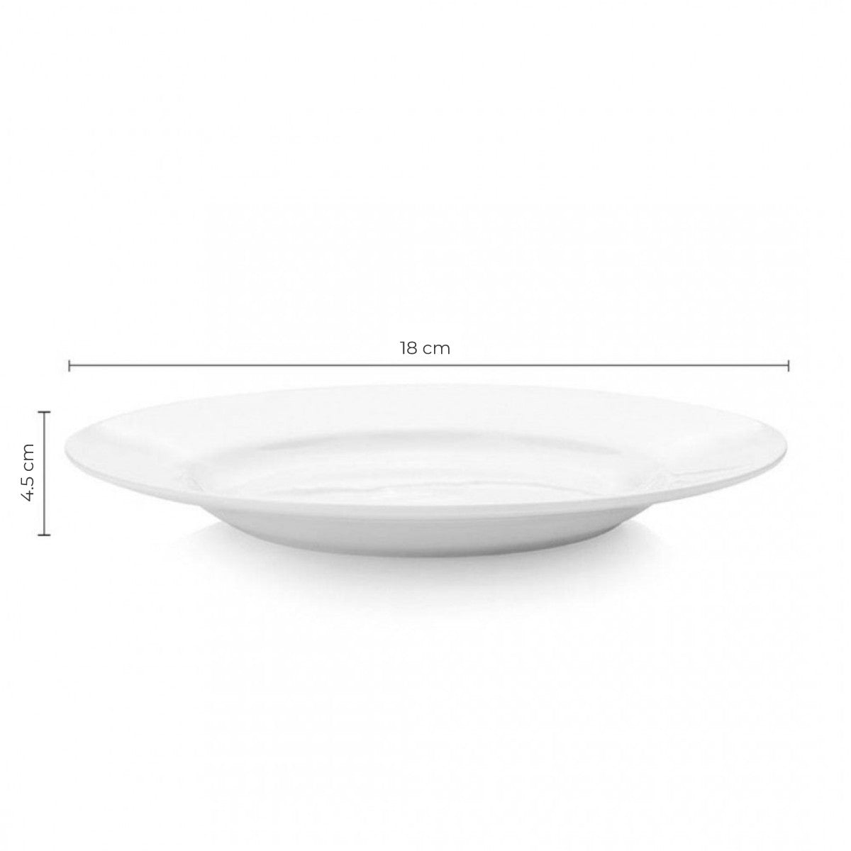 Set De 6 Platos 18 Cm Borde Grueso Linea Tower