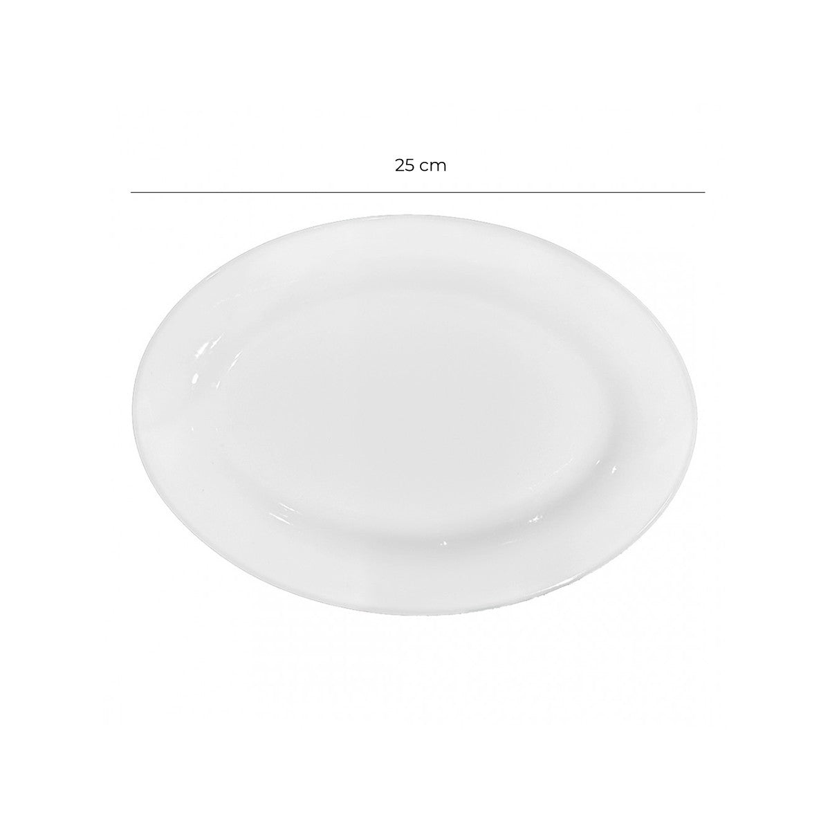 Plato Porcelana Ovalado Porcelana 25 Cm Linea Tower