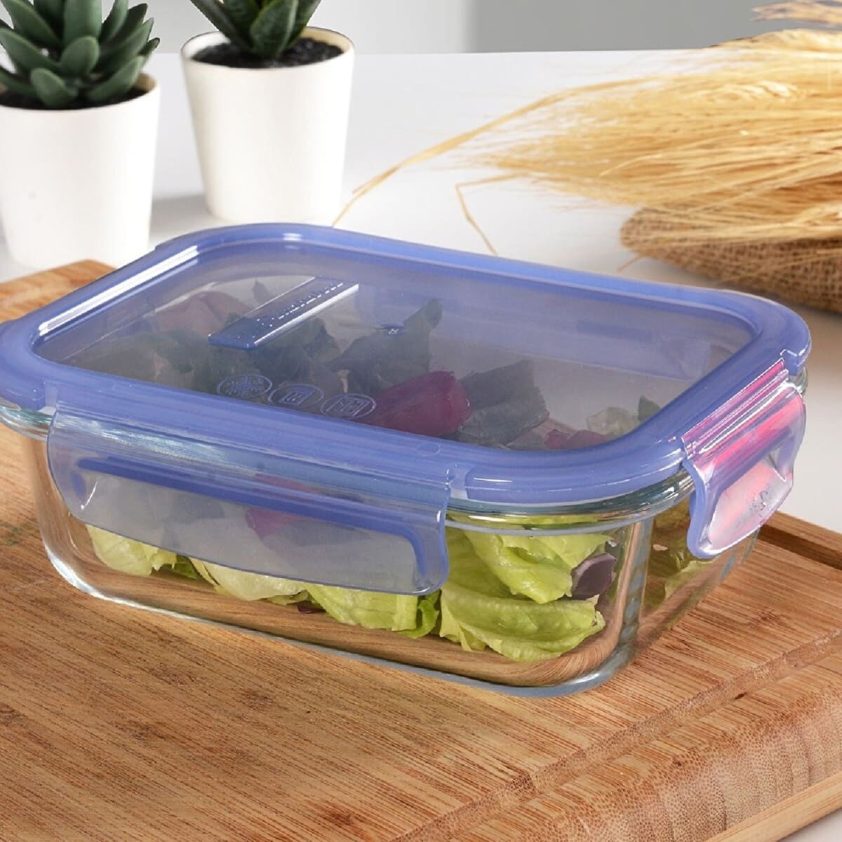 Tupper Rectangular Vidrio 640Cc Hermético