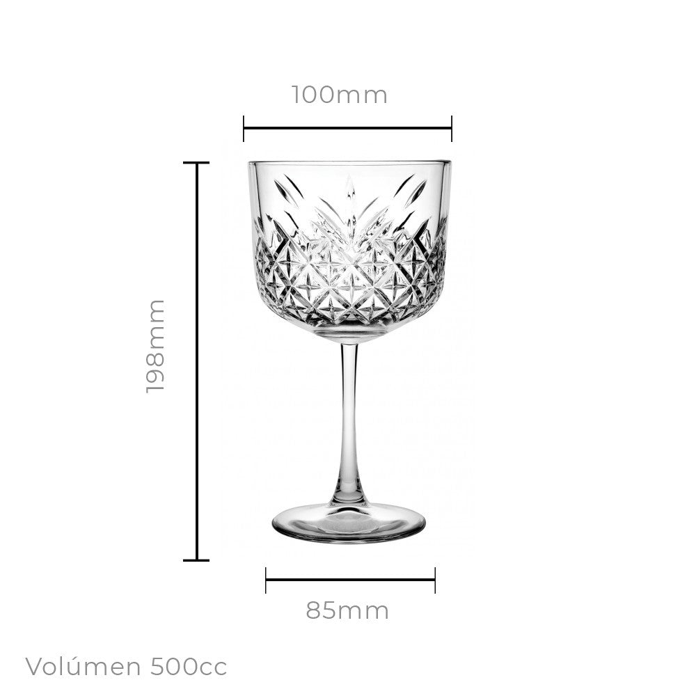 Set de 6 Copa De Gin/ Cocktail 500 Cc Linea Timeless