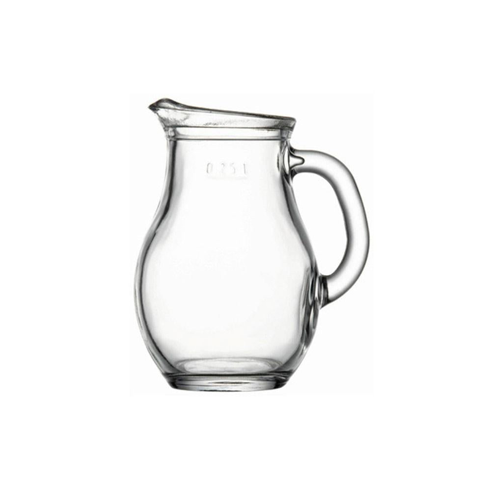 Set De 6 Jarro 0.25 Lt. Vidrio Mod. Kanalar