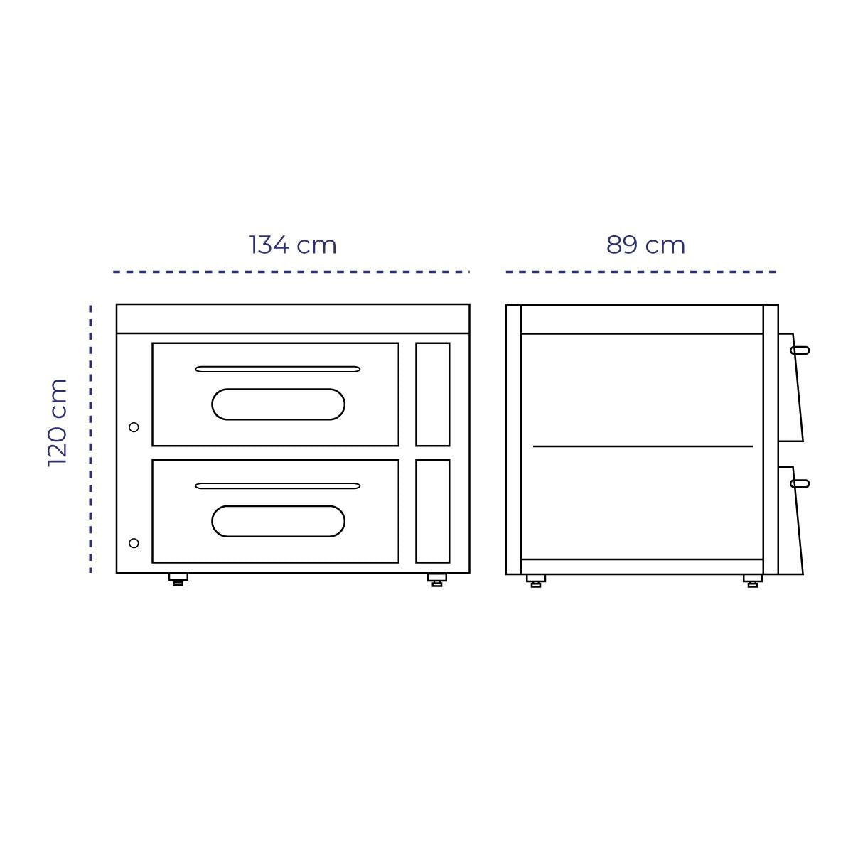 Horno 2 Cámaras Gas QL-4 Volter