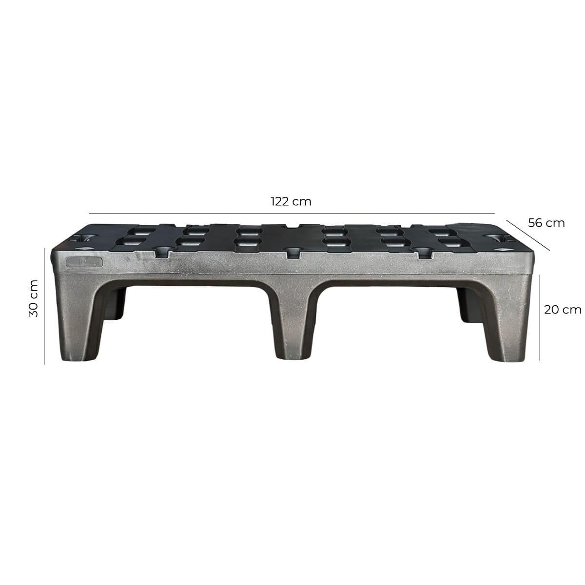 Banquillo de Almacenaje 30x56x122Cm Capacidad 1200Kg DRS48