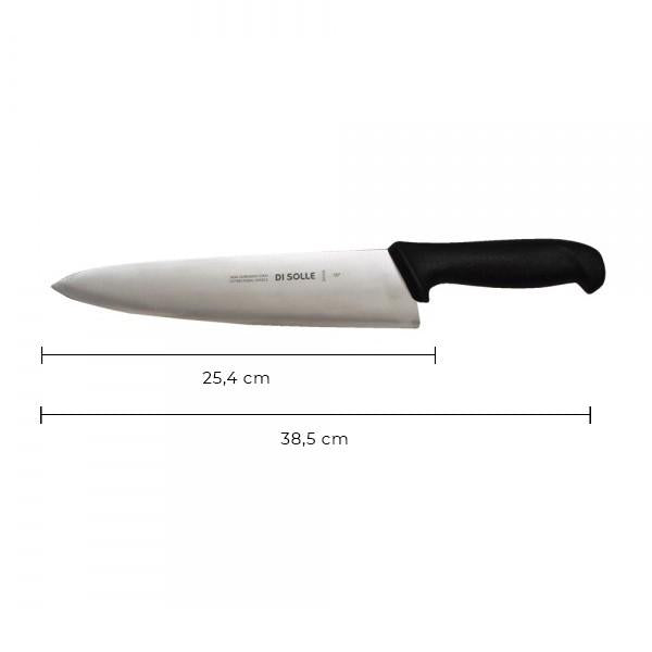 Cuchillo Medio Golpe 25 Cm Mango Negro Línea Durafio