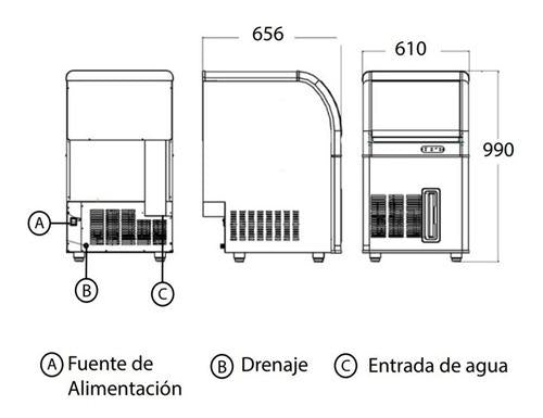 Maquina De Hielo ZBY-60 Crescent