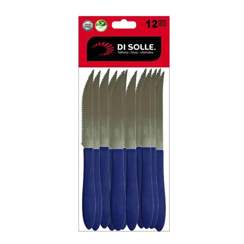 Set De 12 Cuchillos Asado Línea Prisma