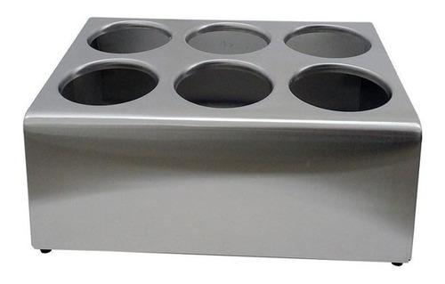 Organizador De Cubiertos Acero Inoxidable 6 Compartimientos