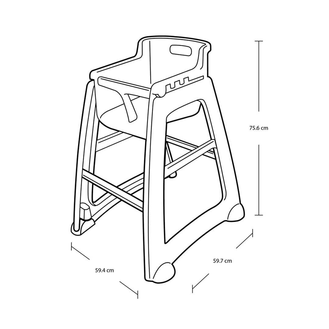 SILLA PARA NIÑOS RUBBERMAID
