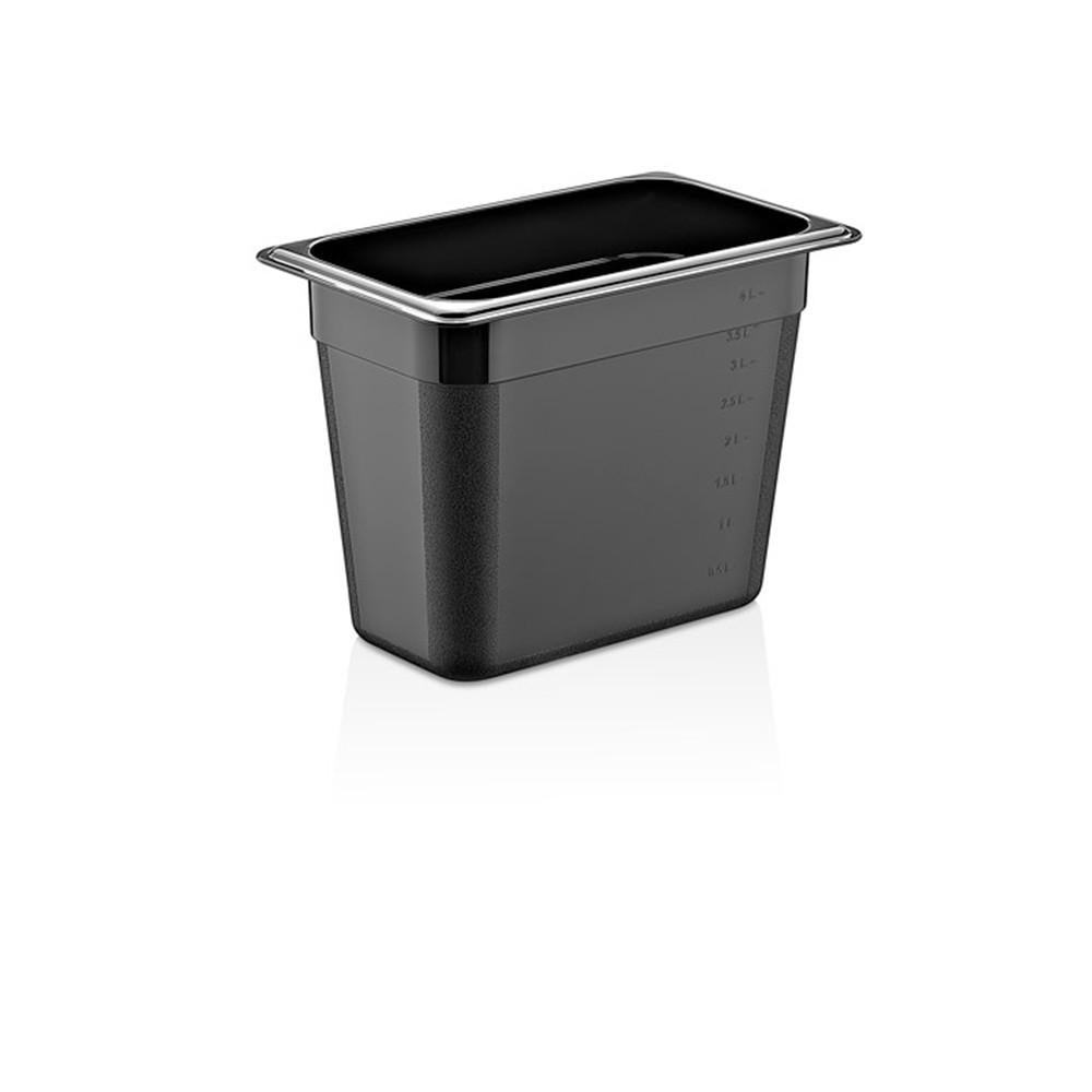 Contenedor Gn Policarbonato Negro 1/3x20 Cm