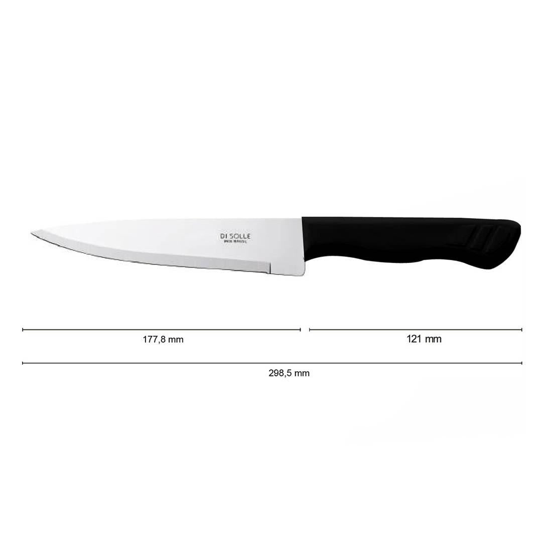 Cuchillo Utilitario 18 Cm Negro Línea Paraty