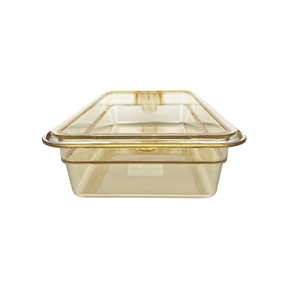 Recipiente Para Alimentos De Alta Temperatura 1/3 Con Asa Color Ambar