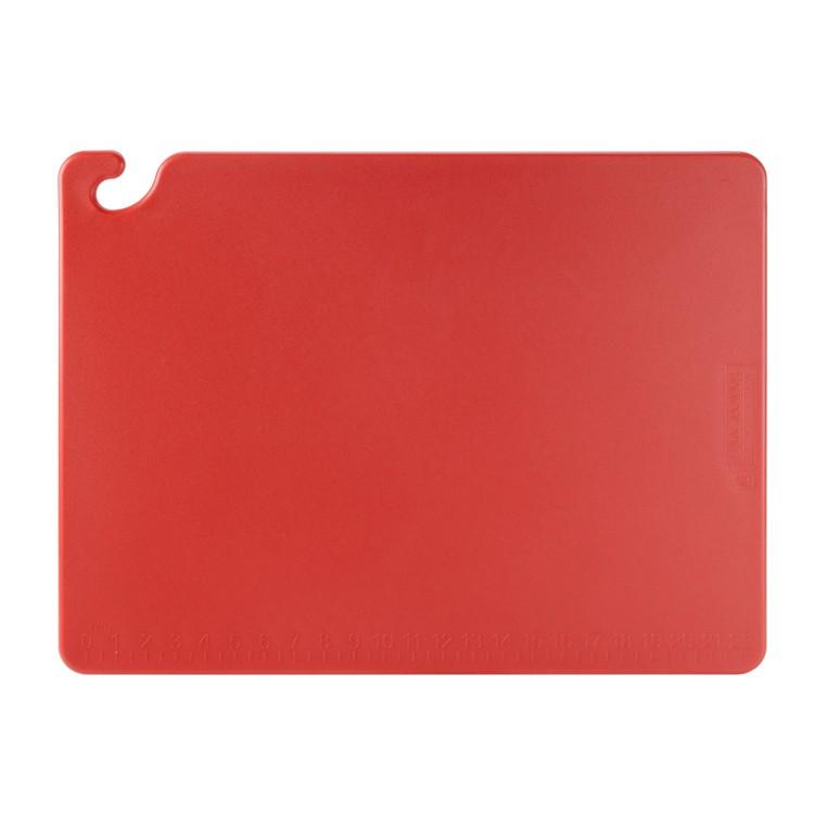 Tabla De Corte Con Gancho Antideslizante 38x50 Cm Roja