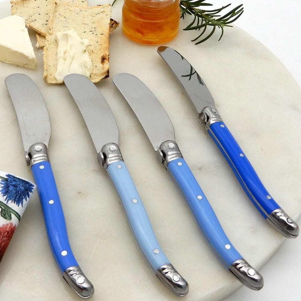 Set De 4 Cuchillos Aperitivo Montpellier Azul