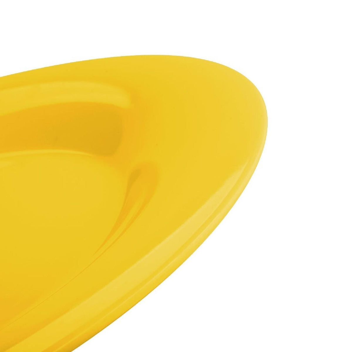 Set de 6 Plato De Policarbonato Amarillo 15 Cm