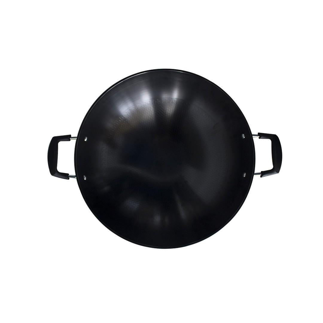 Wok Disco Hierro Negro Grueso 47 Cm