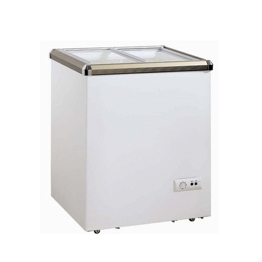 Conservadora Horizontal Tapa Vidrio Corredera 150 Litros