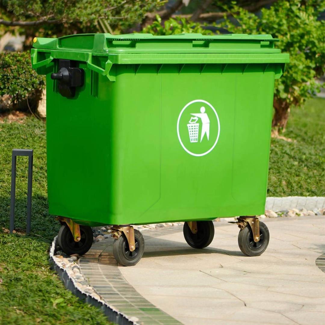 Contenedor De Basura 1100 Litros Color Verde