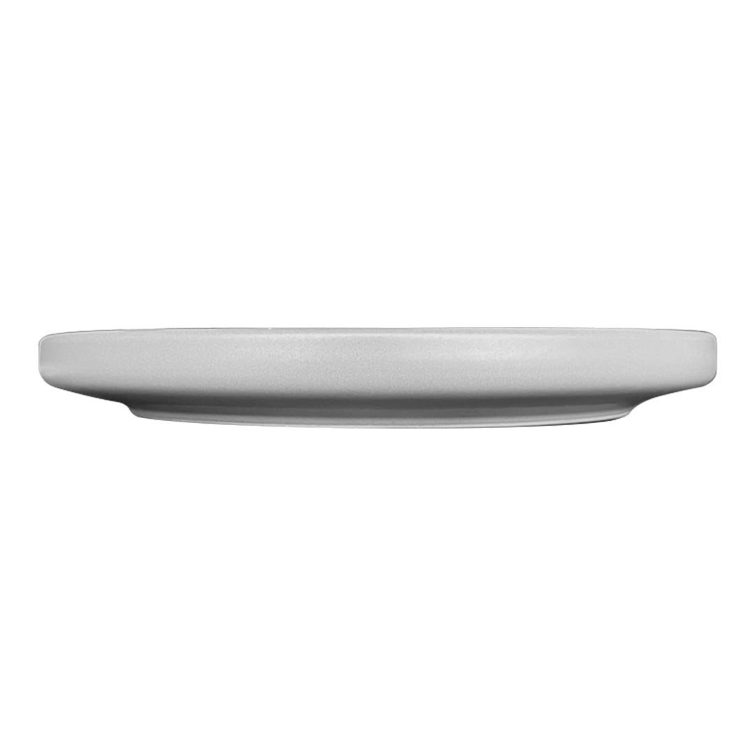 Set De 4 Plato Principal Ceramica Rustica 27 Cm Gris Línea O