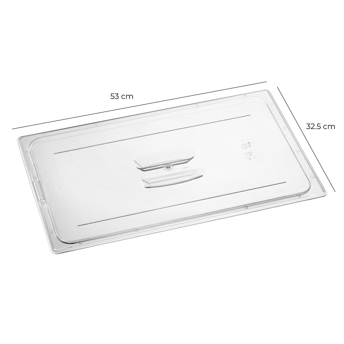 Tapa Con Aza Policarbonato Transparente Gn 1/1