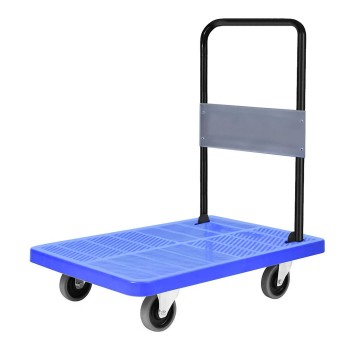 Carro Plataforma Plegable Azul