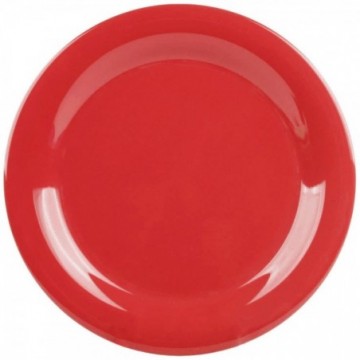 Plato Melamina Rojo 23 Cm