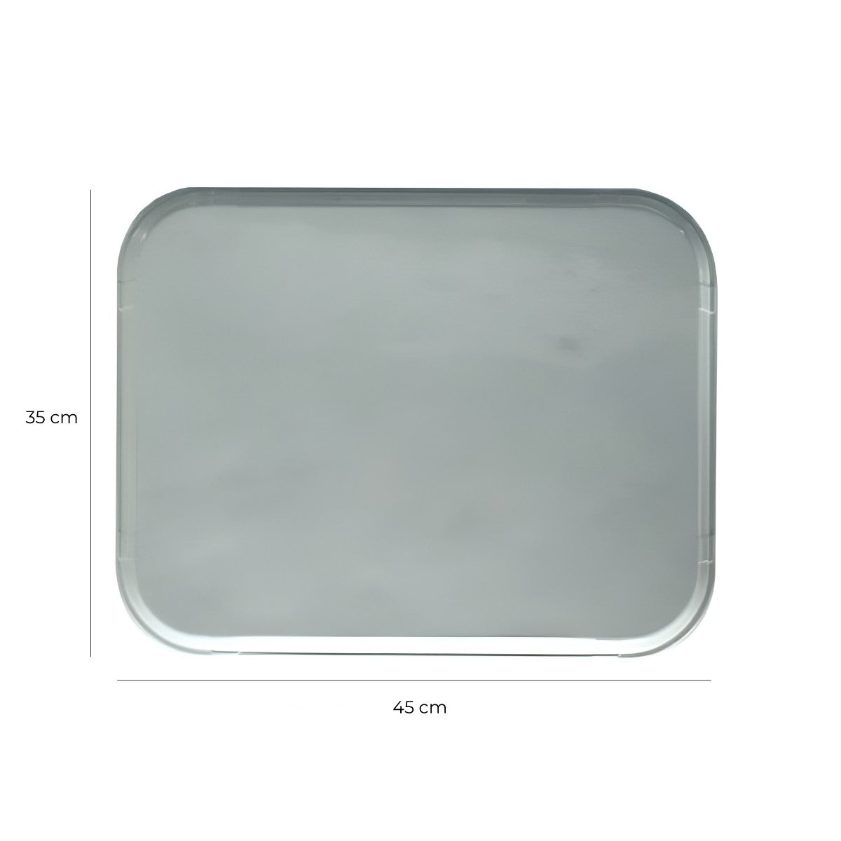 Bandeja De Fibra De Vidrio 35x45 Cm Gris