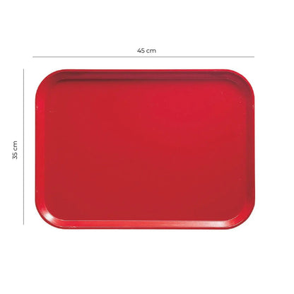 Bandeja Fibra De Vidrio Rojo Insigne