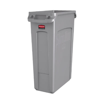 Basurero Slim Jim Gris Ventilado 87 Litros