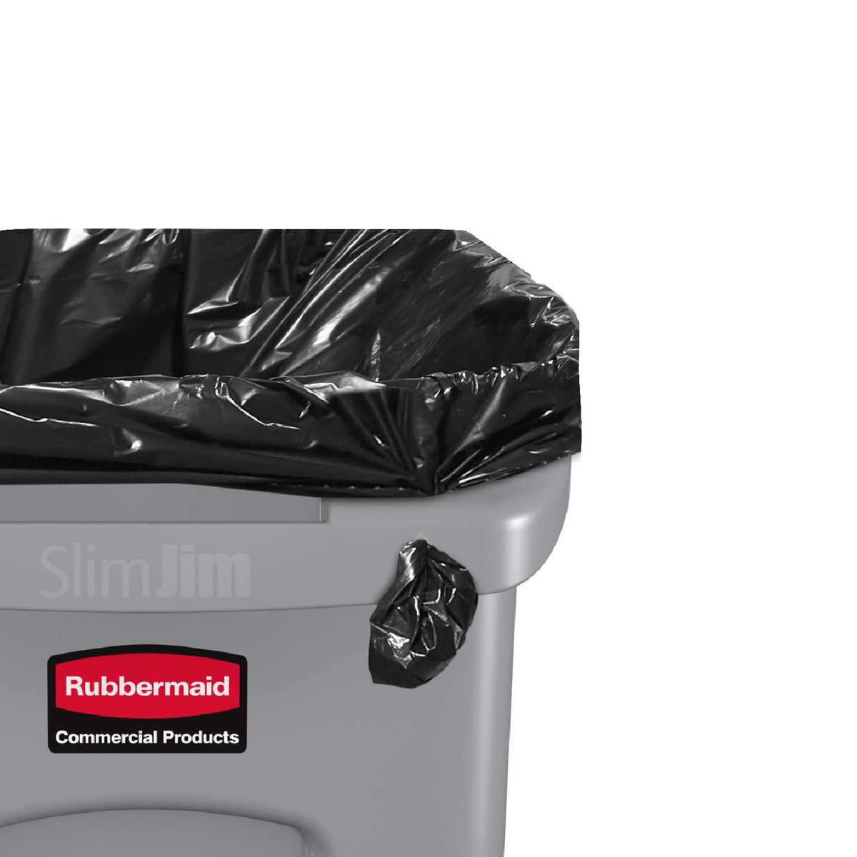 Basurero Slim Jim Gris Ventilado 87 Litros