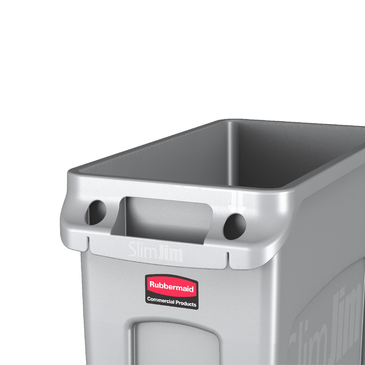 Basurero Slim Jim Gris Ventilado 87 Litros