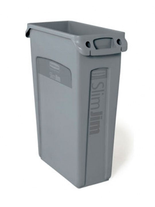 Basurero Slim Jim Gris Ventilado 87 Litros