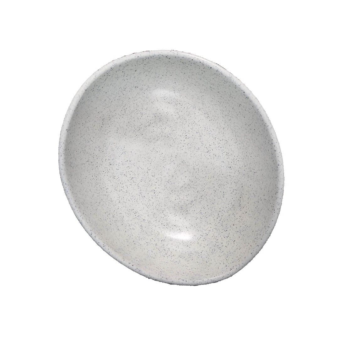 Bowl Ovalado Melamina Granito Blanco 900 Ml
