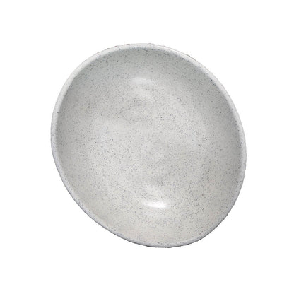 Bowl Ovalado Melamina Granito Blanco 900 Ml