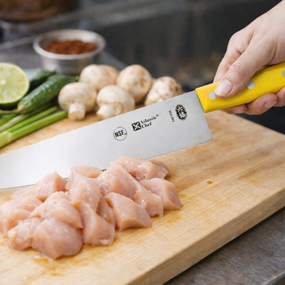 Cuchillo Chef Monoblock Premium Amarillo 27 Cm