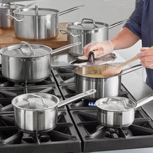 Cazo Alto Acero Inoxidable Con Tapa Y Fondo Difusor 6 Litros