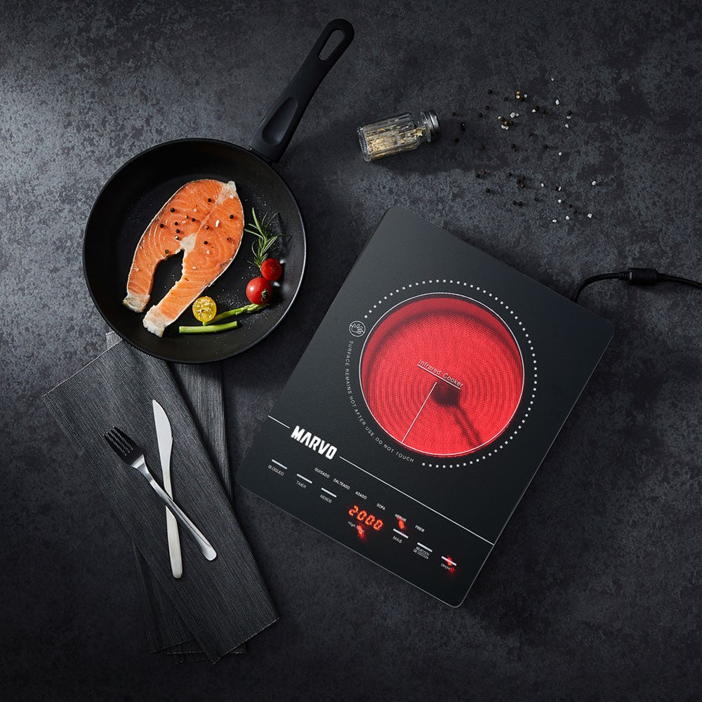 Cocina Vitrocerámica Portátil Digital 1850W