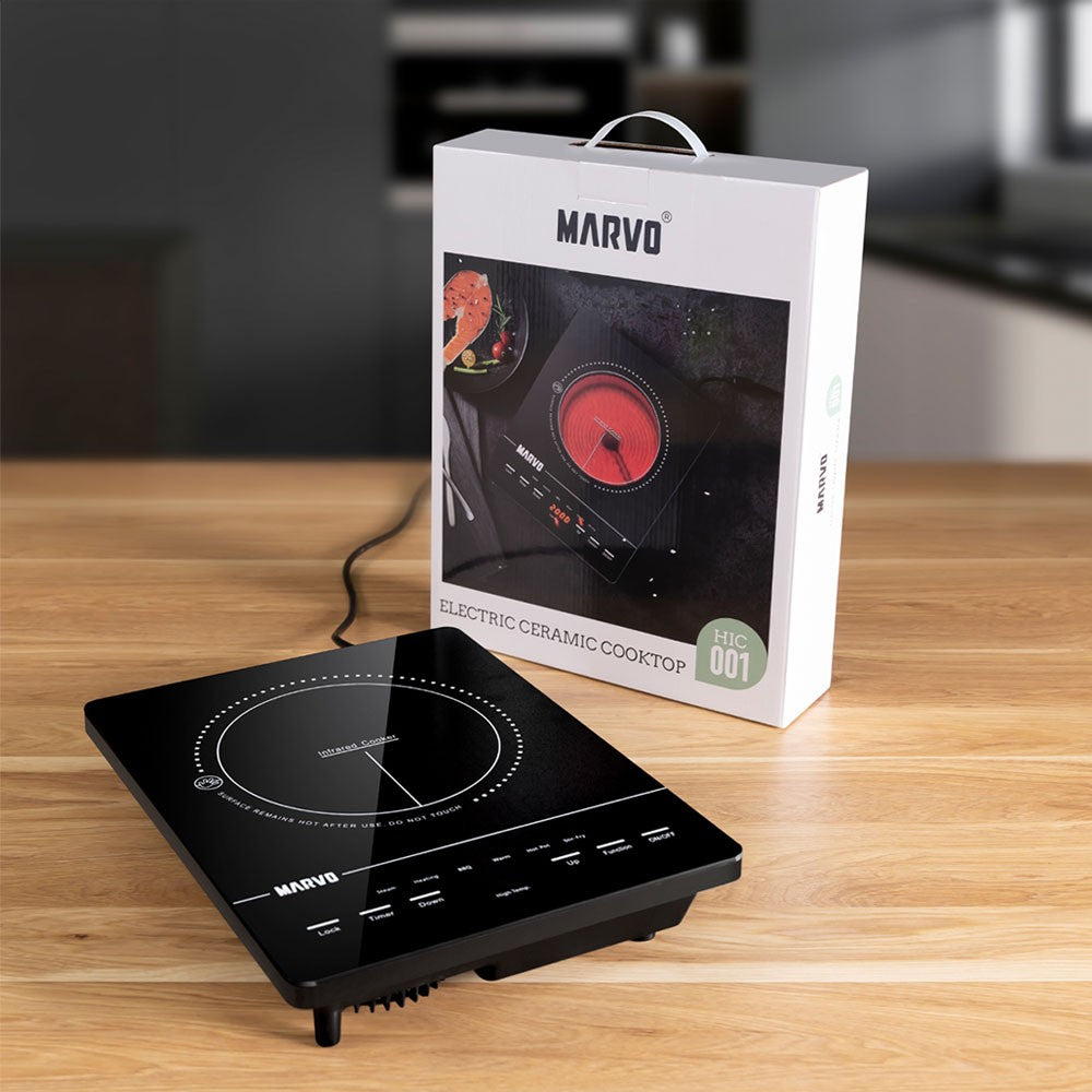 Cocina Vitrocerámica Portátil Digital 1850W