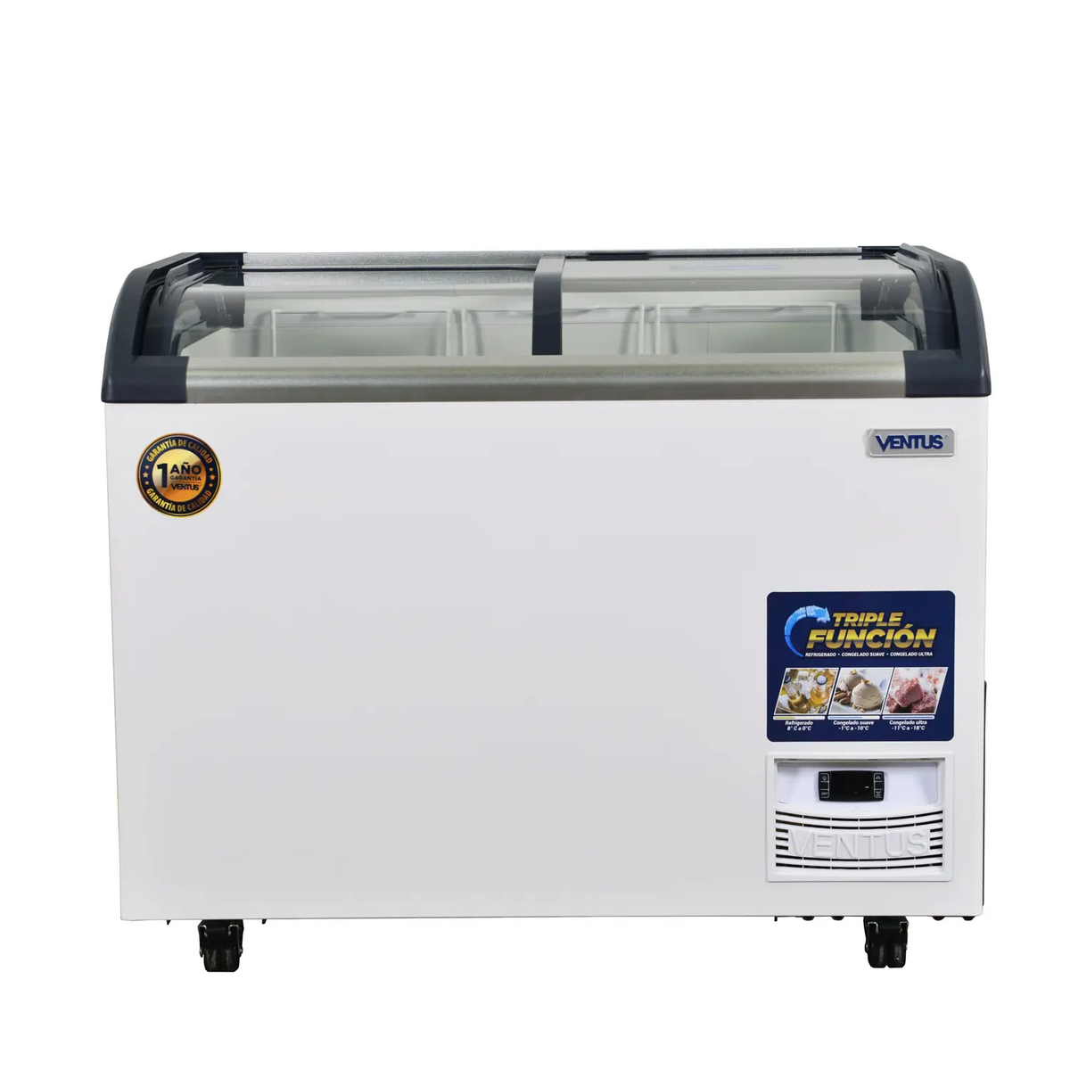Conservadora Vidrio Semi-Curva 320 Lts CTV-320Q