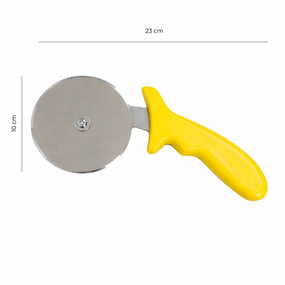 Cortador De Pizza 10 Cm Mango Amarillo