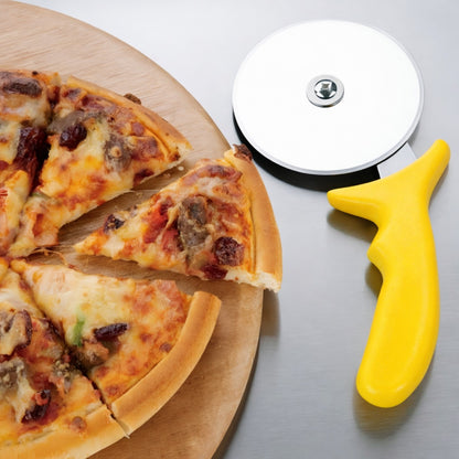 Cortador De Pizza 10 Cm Mango Amarillo