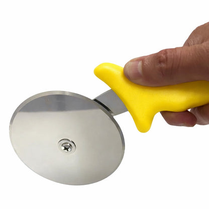 Cortador De Pizza 10 Cm Mango Amarillo