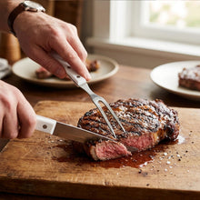 Trincho De Carne 46 Cm Mango Blanco Línea Durafio