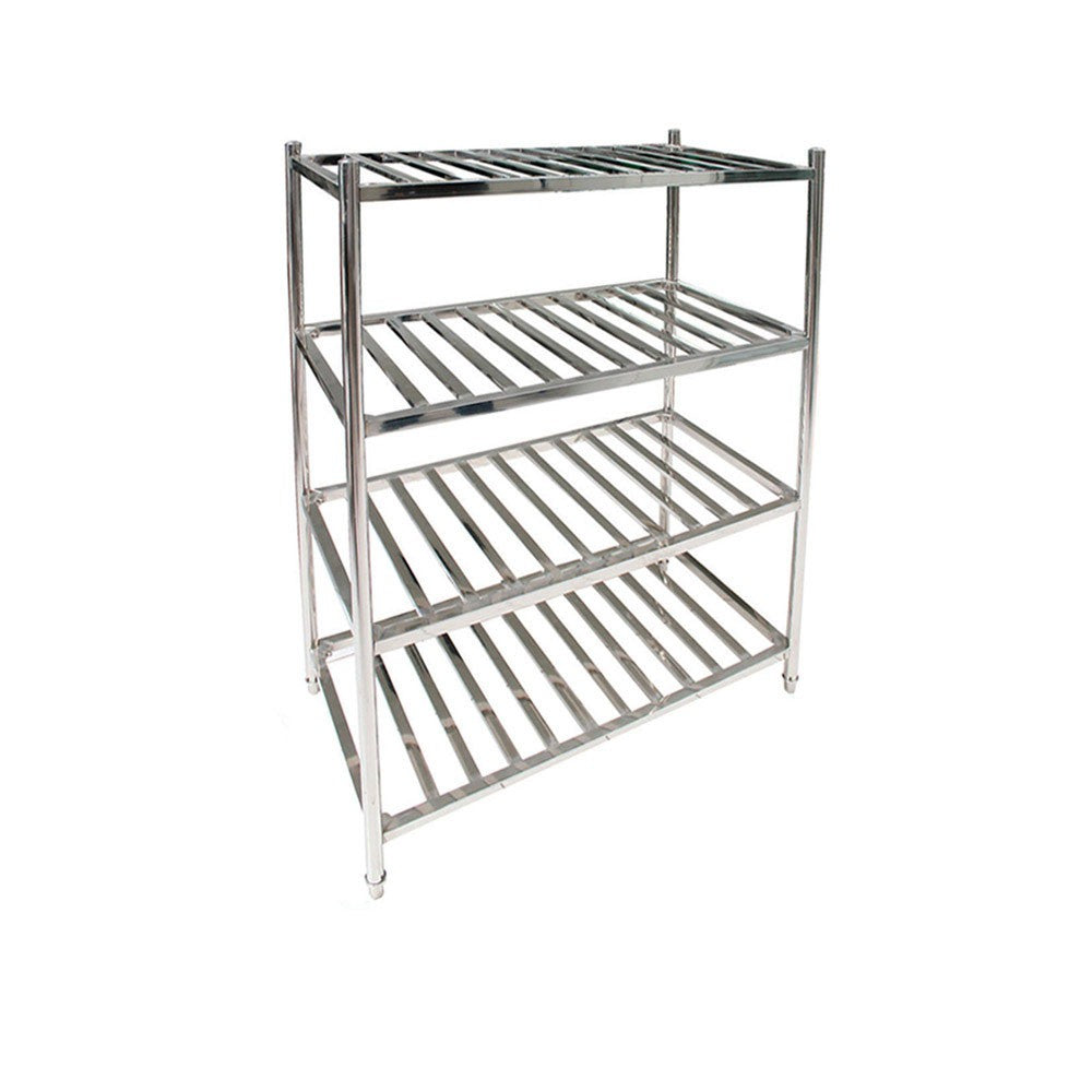 Estanteria Acero Inoxidable Tipo Rejilla De 120X60X155 Cm