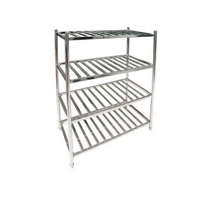 Estanteria Acero Inoxidable Tipo Rejilla De 90X45X155 Cm