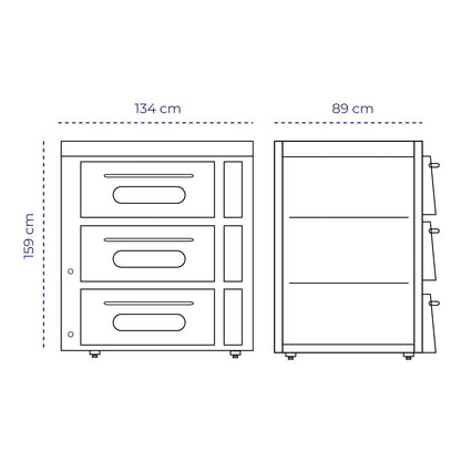 Horno 3 Cámaras Gas QL-6 Volter
