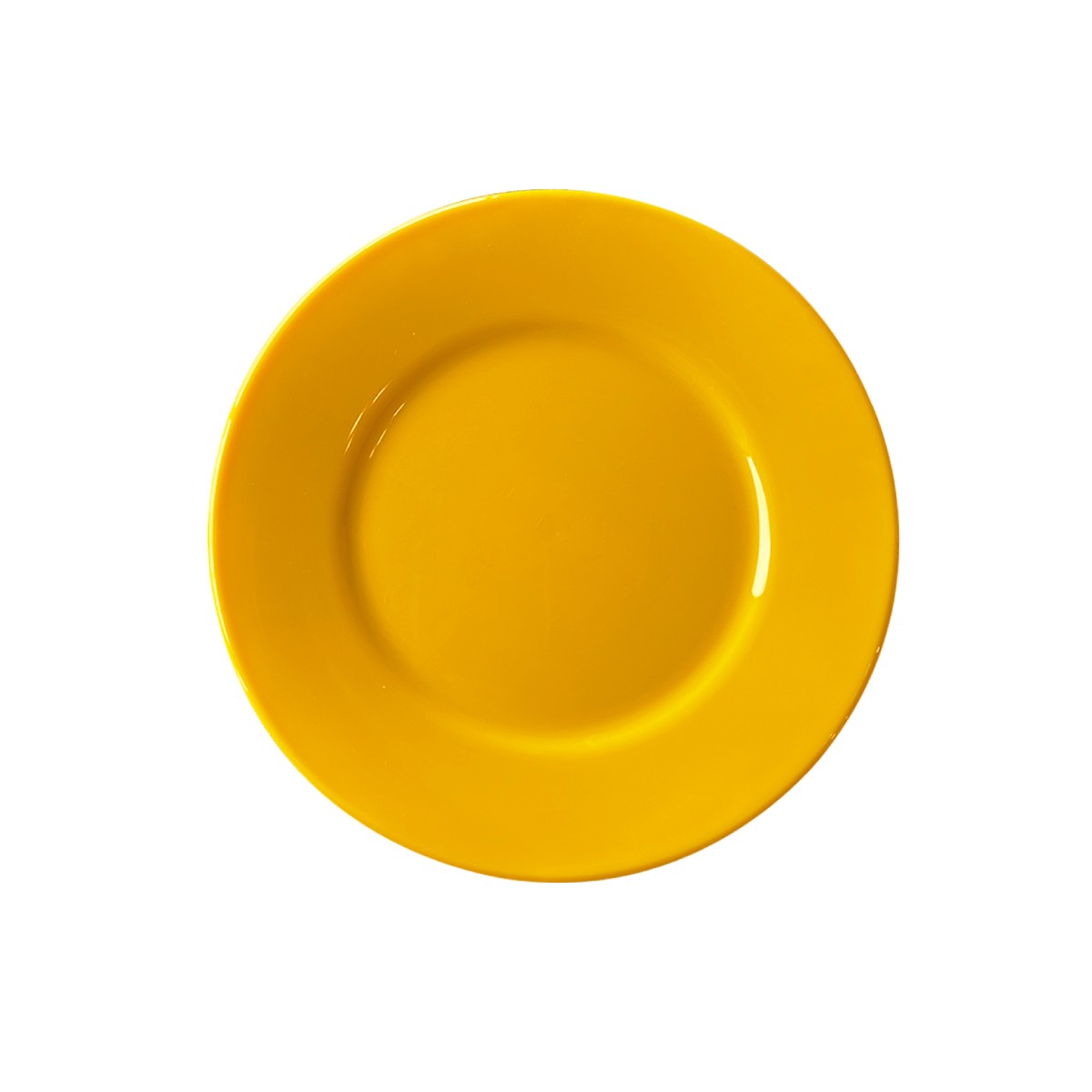 Plato De Policarbonato Amarillo 17 Cm