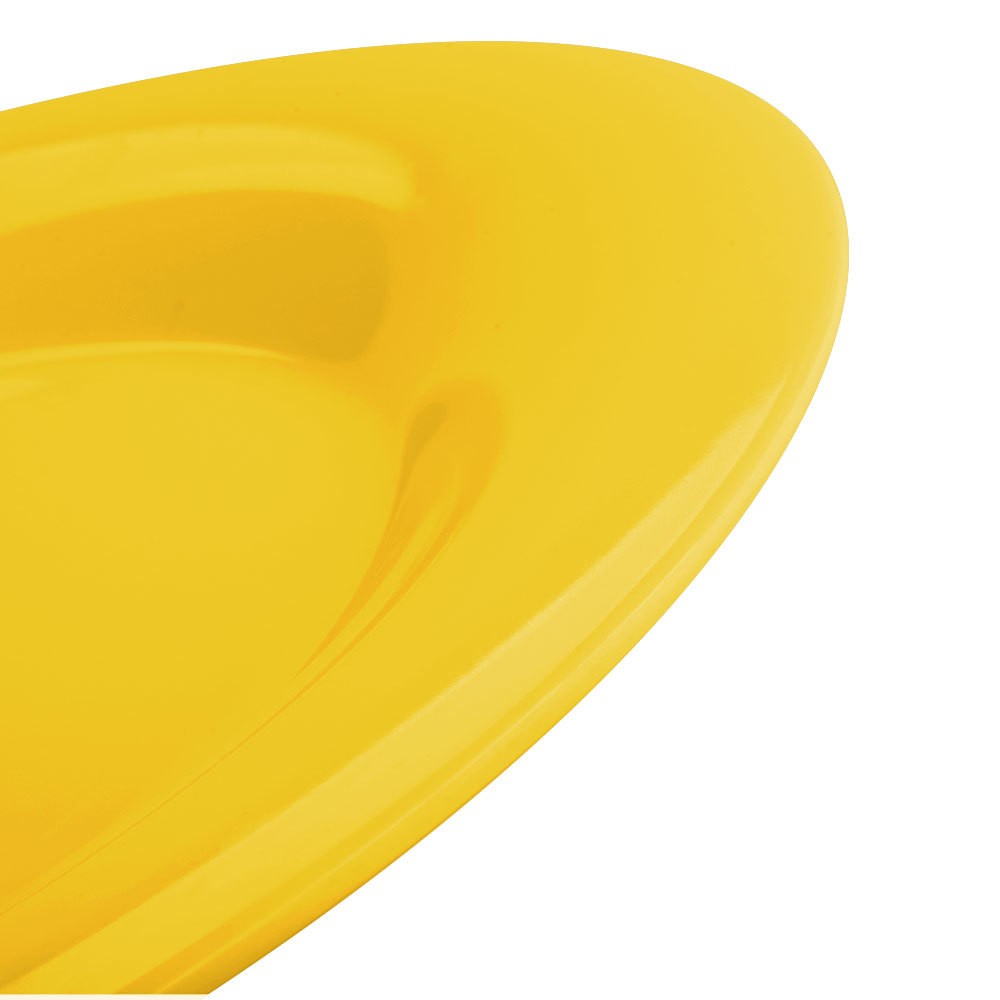 Plato De Policarbonato Amarillo 17 Cm