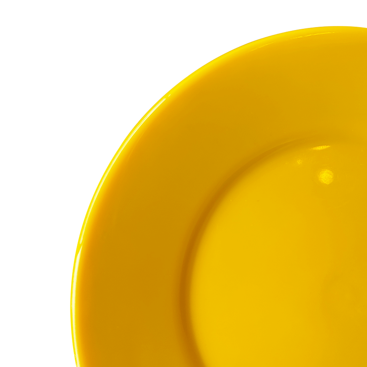 Plato De Policarbonato Amarillo 17 Cm